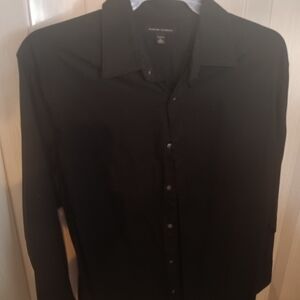 Banana Republic Midnight Black Dress Shirt--Being Sold By My Autistic Son